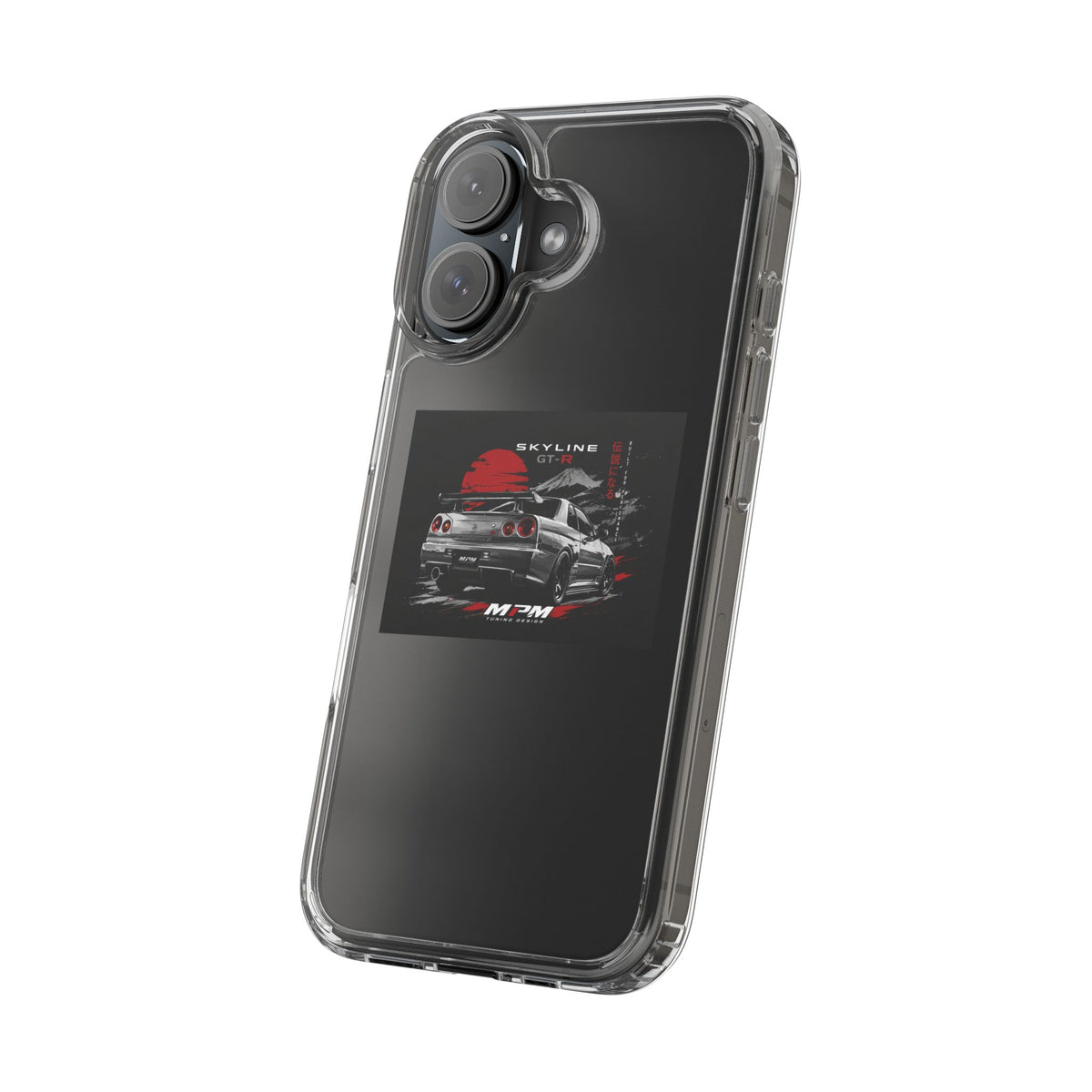 Clear Phone Case — Nissan Skyline GT-R Racing Car Graphic | MPM Tuning Design