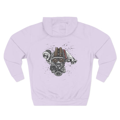 Engine Artwork Hoodie — V8 Motor Graphic Fleece Pullover | MPM Tuning Design