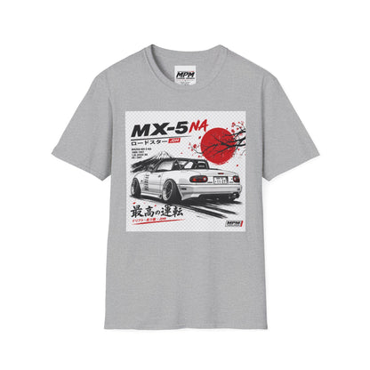 Mazda MX-5 NA Retro Racing T-Shirt — Japanese Sun Track Day Tee | MPM Tuning Design