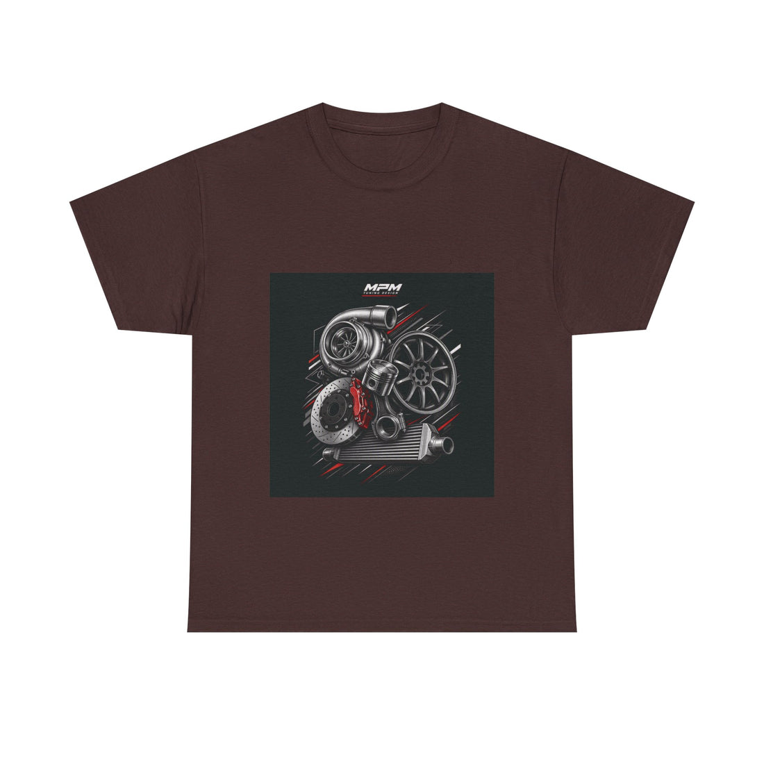 Turbo Engine Parts T-Shirt — JDM Automotive Racing Tee | MPM Tuning Design