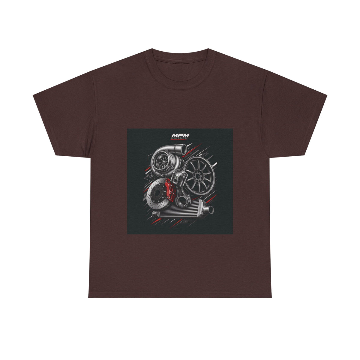 Turbo Engine Parts T-Shirt — JDM Automotive Racing Tee | MPM Tuning Design
