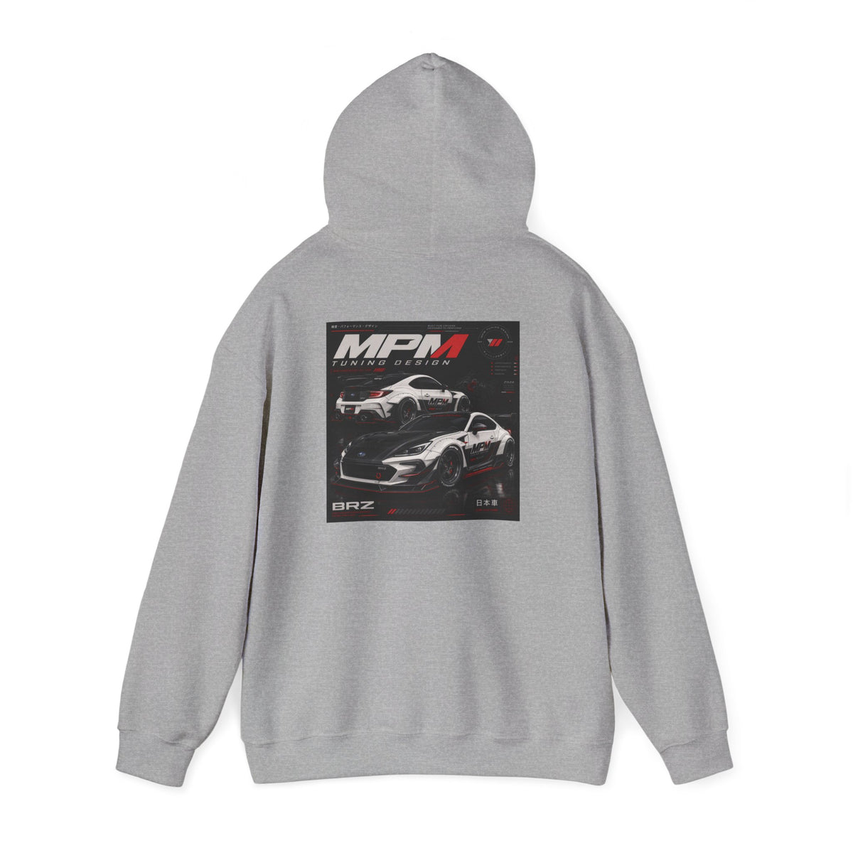 MPM Car Graphic Heavyweight Hoodie — Automotive Fleece Pullover | MPM Tuning Design