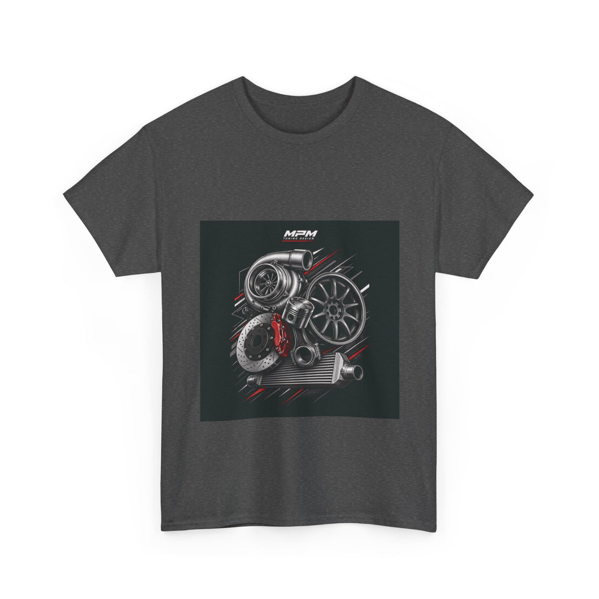 Turbo Engine Parts T-Shirt — JDM Automotive Racing Tee | MPM Tuning Design