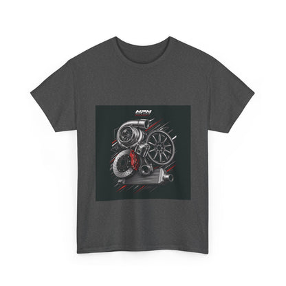 Turbo Engine Parts T-Shirt — Automotive Mechanics Racing Tee | MPM Tuning Design