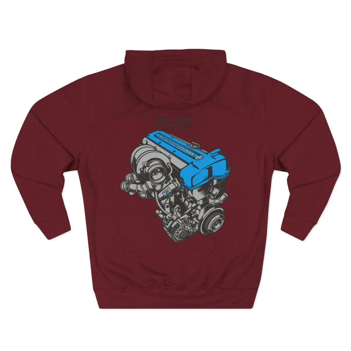 2JZ Engine Diagram Hoodie — JDM Car Enthusiast Fleece | MPM Tuning Design