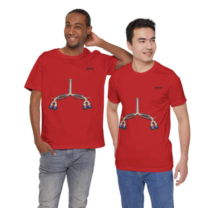 Exhaust Tip Graphic Tee — Quad Burnt Tip Muffler T-Shirt | MPM Tuning Design